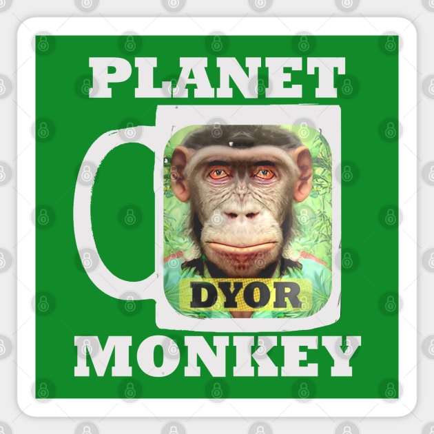 Planet monkey dyor funny meme Sticker by PlanetMonkey